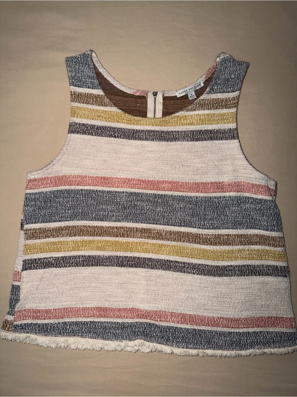 Sleeveless striped top